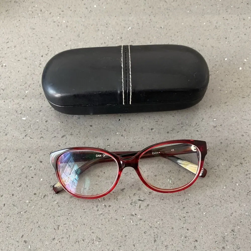 DAN DEUTSCH Optical Outlook Elvira 48 Eyeglasses Frames ONLY 53-15-135 Red